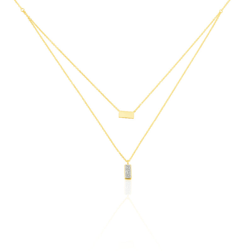 Damen Halskette Gold 375 Glitzer - Halsketten Damen | OROVIVO