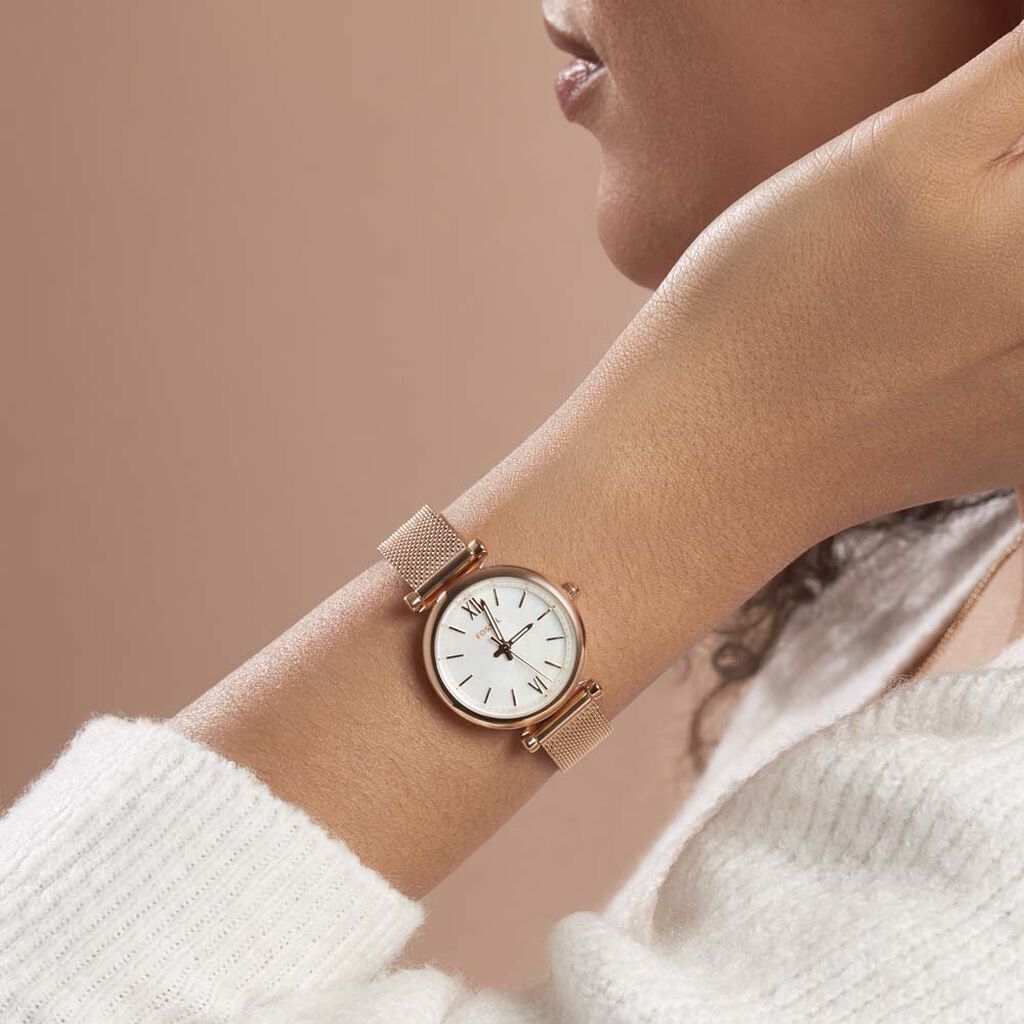 FOSSIL Damenuhr Quarz Carlie Mini ES4433 - Armbanduhren Damen | OROVIVO