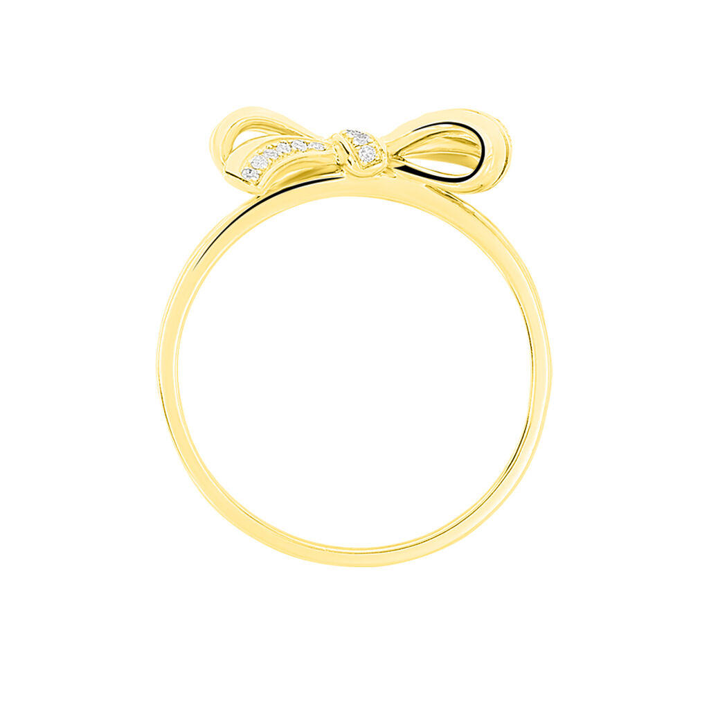 Bague Gina Or Jaune Diamant - Spannringe Damen | OROVIVO