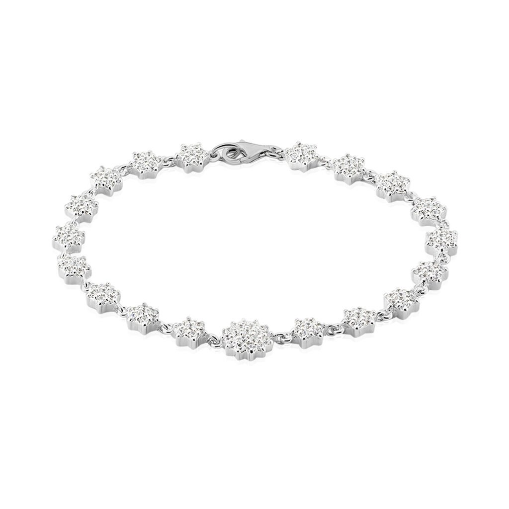 PARISA Damen Armband Silber 925 Zirkonia Wei&szlig; 0,04 ct