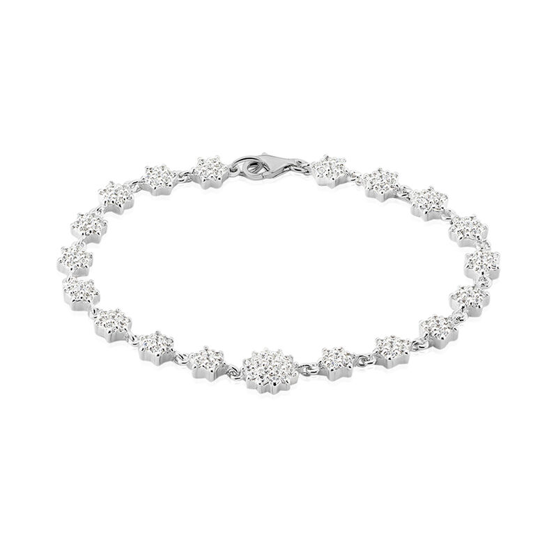 PARISA Damen Armband Silber 925 Zirkonia Wei&szlig; 0,04 ct - Armb&auml;nder Damen | OROVIVO