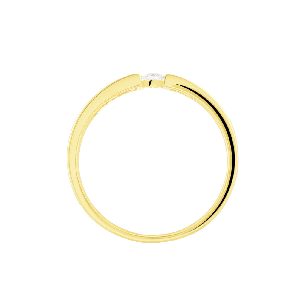 Damen Ring Gold 375 Diamant 0,08ct Kreis Valencia 3,65mm  - Hochzeitsringe Damen | OROVIVO