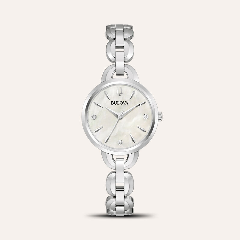 Orologio Al Quarzo Bulova Classic Diamonds 96p230 - Spannringe Damen | OROVIVO