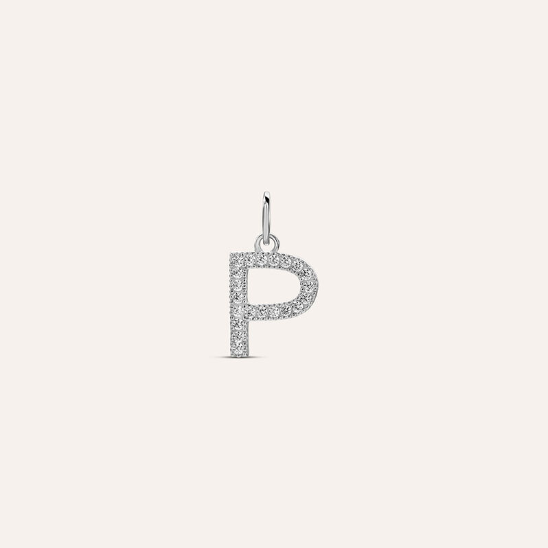Pendente Poème Oro Bianco Cubic Zirconia - Spannringe Damen | OROVIVO