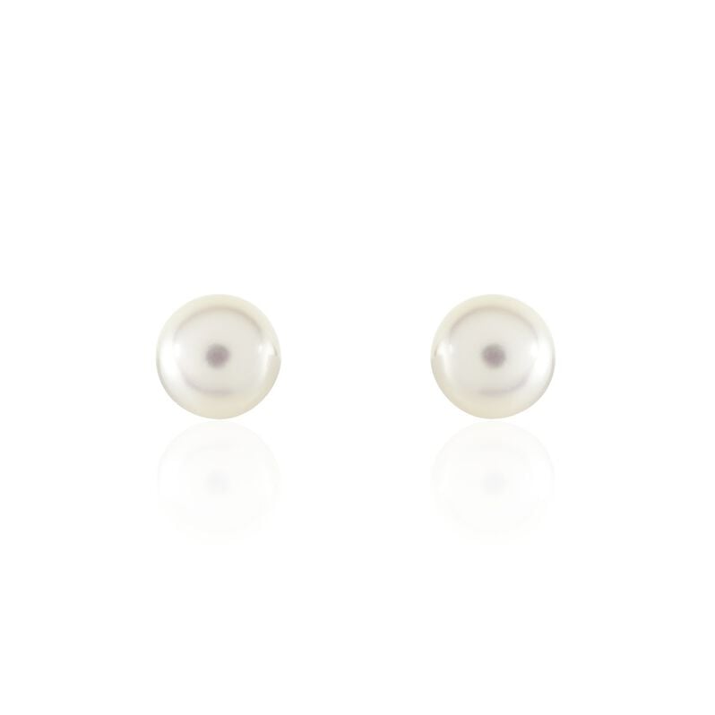 HERDIS PERLE Damen Ohrstecker Silber 925 Zuchtperle Perlmutt Ball - Ohrstecker Damen | OROVIVO