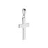 Damen Anhänger Silber 925 Zirkonia Weiß 0,12 ct Religiöses Kreuz