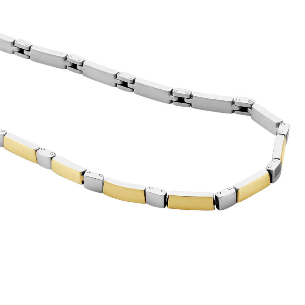 Damen Collier Titan Bicolor Gelb/Silber Ursula  4,60mm  - Halsketten Damen | OROVIVO