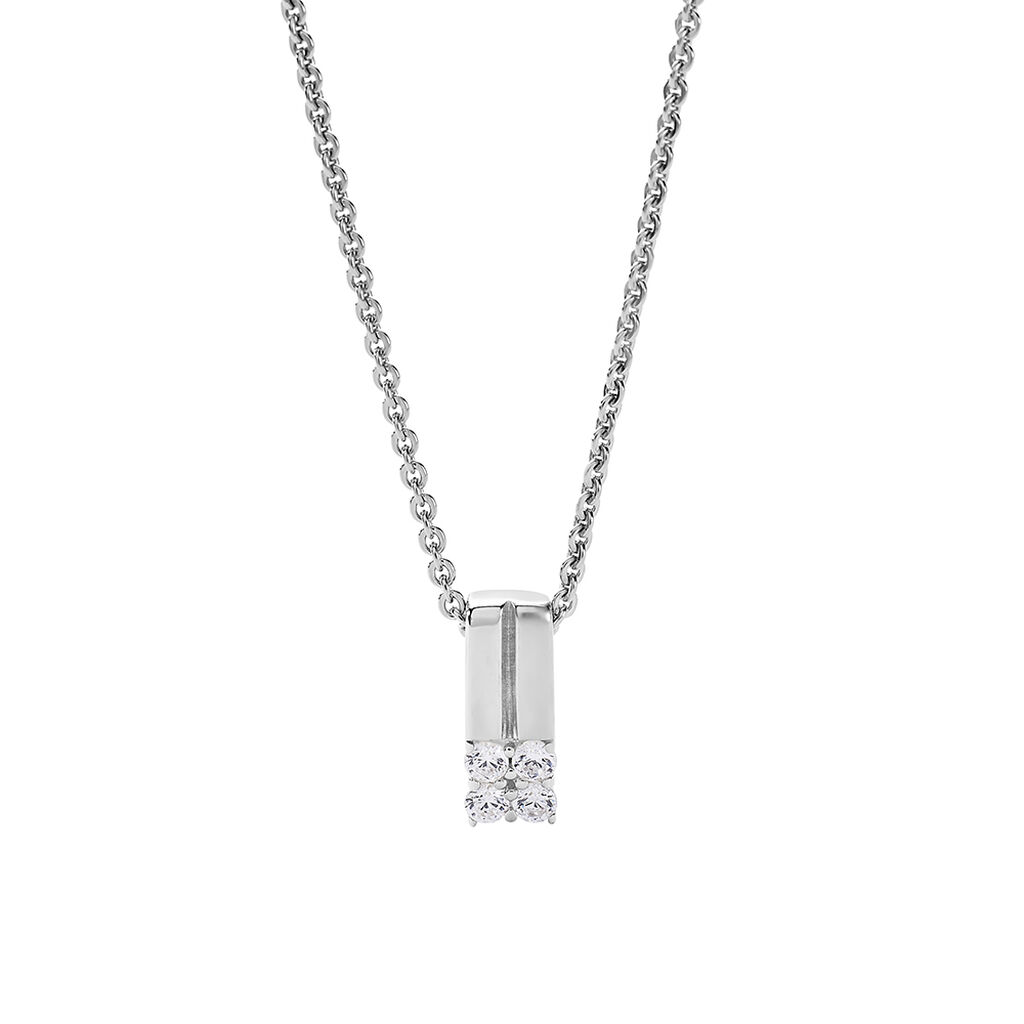 Damen Collier Silber Silber 925 Cadence 4,5cm - Halsketten Damen | OROVIVO