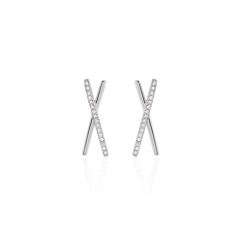 Boucles D'oreilles Argent Filipia Oxydes De Zirconium - Spannringe Damen | OROVIVO