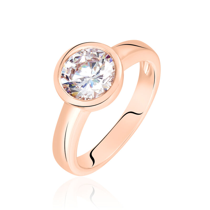 SONYA Damen Ring Silber rosevergoldet 925 Zirkonia Wei&szlig; 3,320 ct - Verlobungsringe Damen | OROVIVO