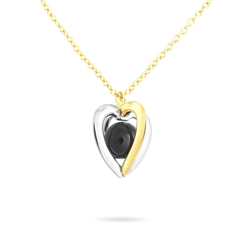 Collier Ohana Laiton Bicolore Onyx - Spannringe Damen | OROVIVO