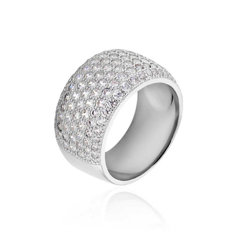 KERANA Damen Ring Silber 925 Zirkonia Wei&szlig; 1,96 ct B 11,15 mm - Ringe mit Stein Damen | OROVIVO