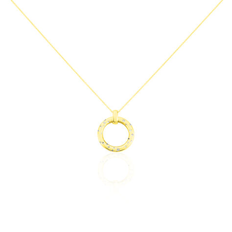 Damen Halskette Gold 375 Diamanten 0,16ct - Halsketten Damen | OROVIVO