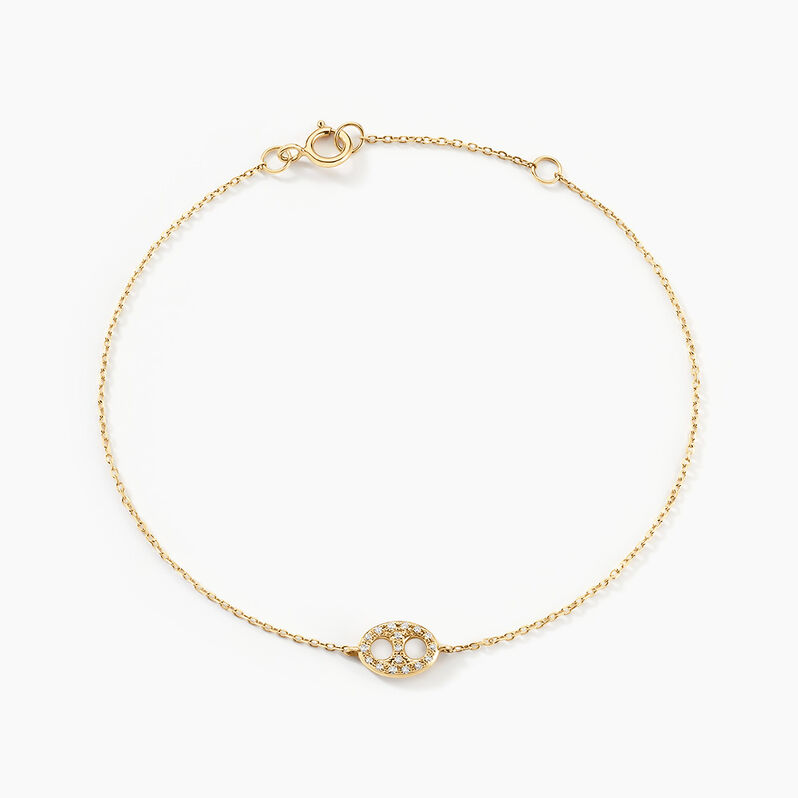 Bracelet Antun Or Jaune Diamant - Spannringe Damen | OROVIVO