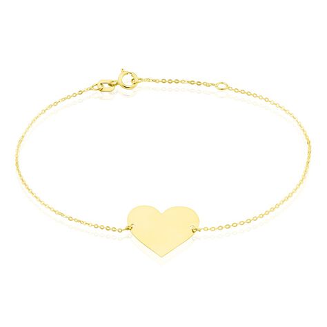 Damenarmband Gold 375 Herz gravierbar Valeria - Armbänder mit Gravur Damen | OROVIVO