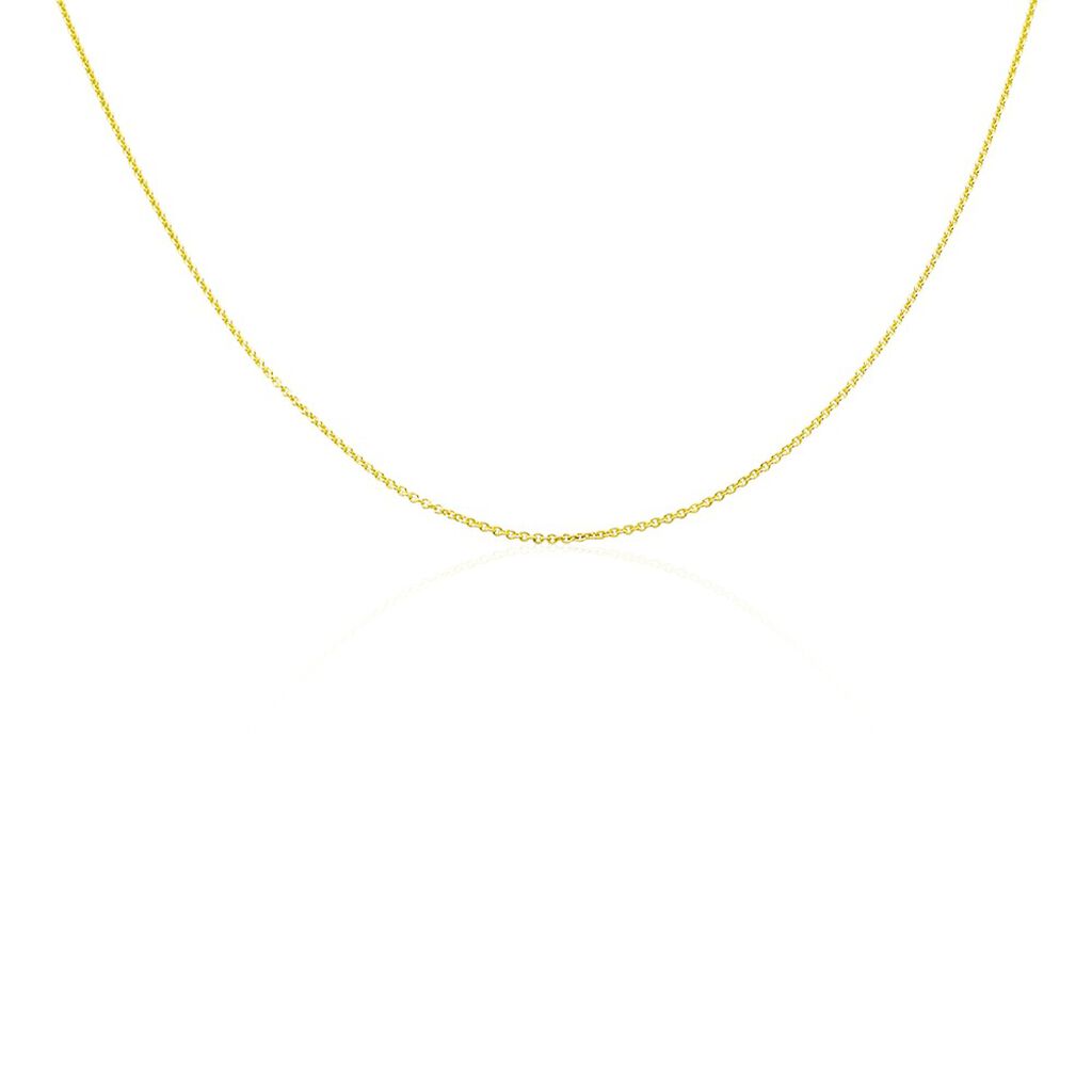 ANKER S RUND Damen Kette Silber vergoldet 925 B 1,5 mm