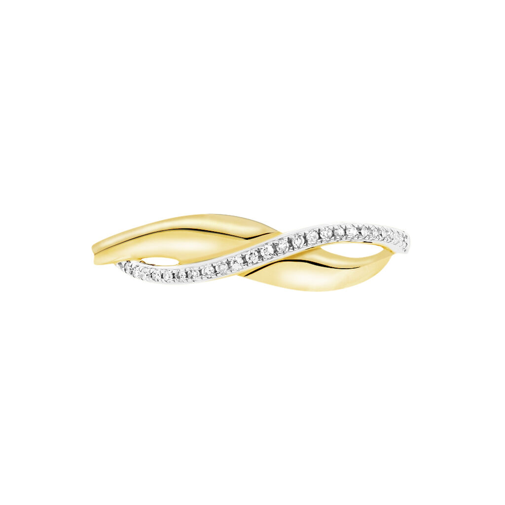 Bague Or Jaune Et Diamant - Spannringe Damen | OROVIVO