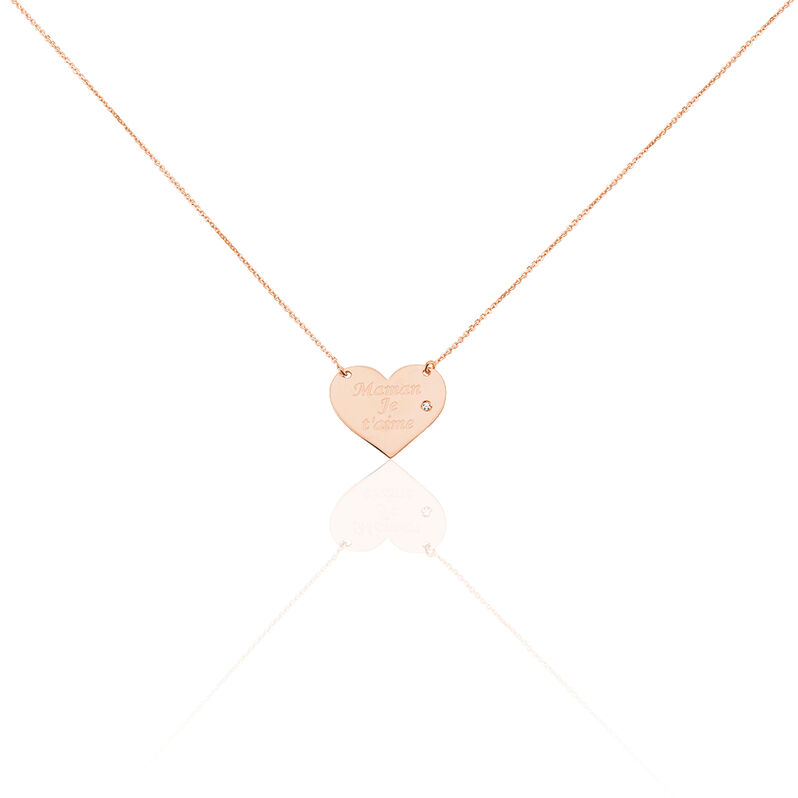 Kette Gold Rosa Sofia Cœur - Spannringe Damen | OROVIVO