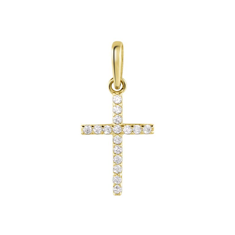 Pendentif Allen Or Jaune Oxyde De Zirconium - Spannringe Familie | OROVIVO