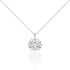 ELSA 4 Damen Collier Silber 925 Zirkonia Wei&szlig; 0,3 ct Schneeflocke