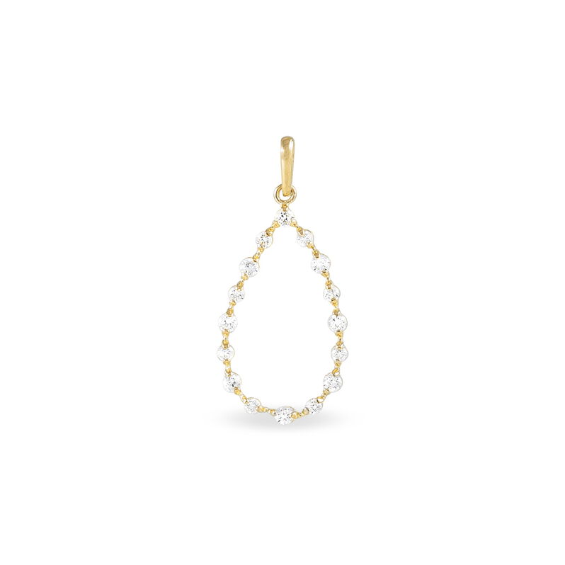 Pendentif Treicyae Or Jaune Oxyde De Zirconium - Spannringe Damen | OROVIVO
