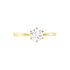 KRAPPE 6 Damen Ring Gold 375 (9 Karat) Zirkonia Wei&szlig; 0,940 ct
