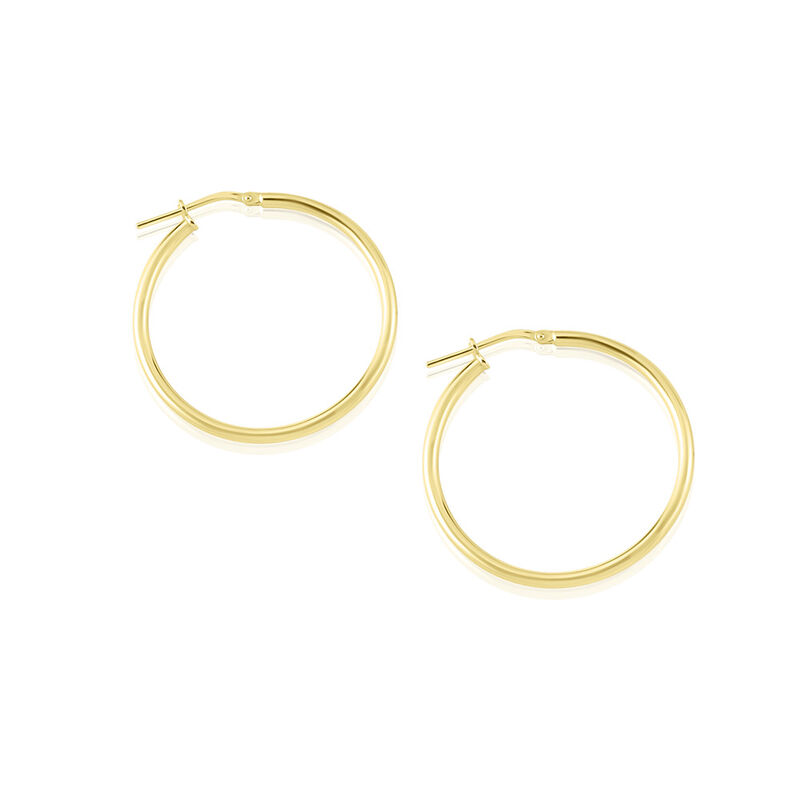 JOLANDA Damen Creolen Silber vergoldet 925 - Creolen Damen | OROVIVO