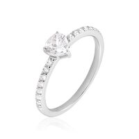 Damen Ring Silber 925 Zirkonia Herz Billie 