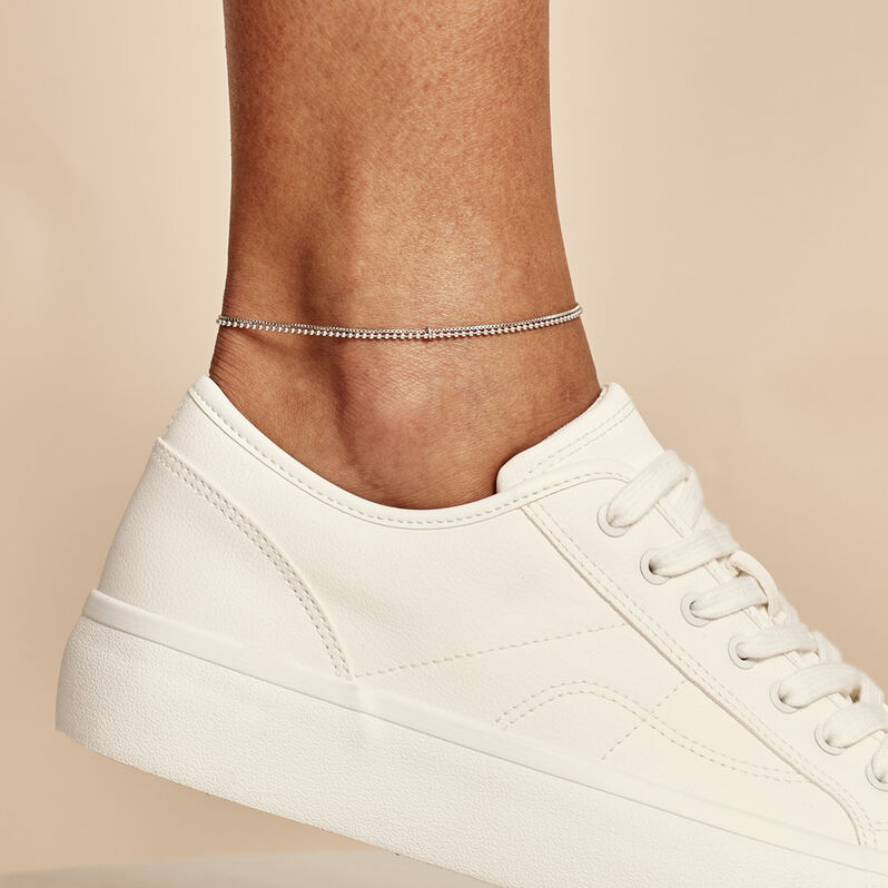 Chaîne De Cheville Marie-nicaise Argent Blanc - Spannringe Damen | OROVIVO