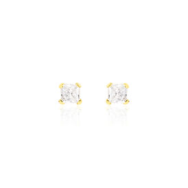 Damen Ohrstecker Gold 375 Zirkonia 2mm - Ohrstecker Damen | OROVIVO