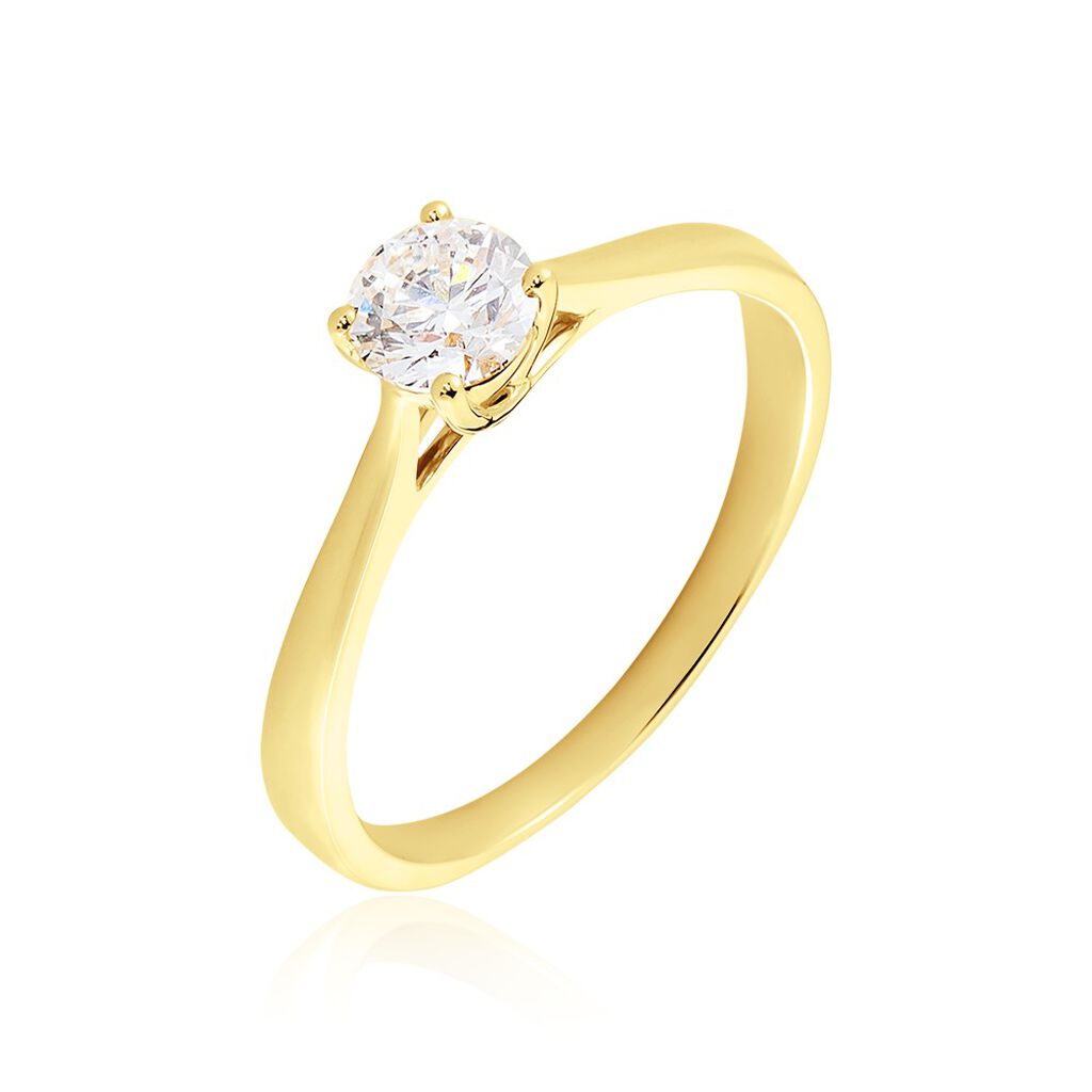 VICTORIA Damen Ring Gold 585 (14 Karat) Diamant Wei&szlig; 0,52 ct