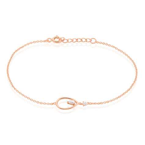 Damenarmband Silber 925 Rosé Vergoldet Zirkonia - Armbänder mit Anhänger Damen | OROVIVO