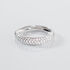 PHILA Damen Ring Wei&szlig;gold 375 (9 Karat) Zirkonia Wei&szlig; 0,16 ct