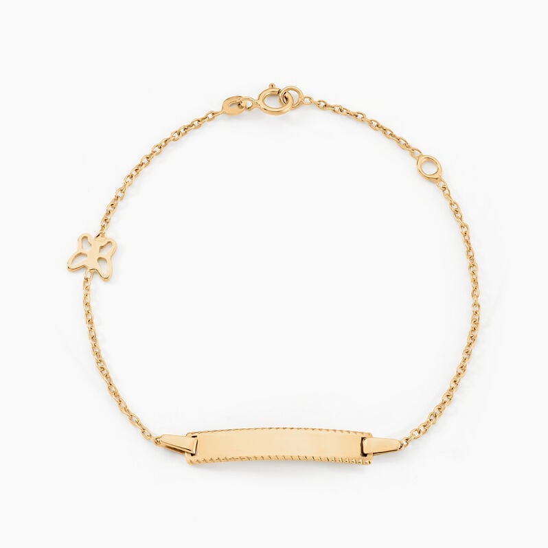 Bracelet Identitée Buster Or Jaune - Spannringe Kinder | OROVIVO