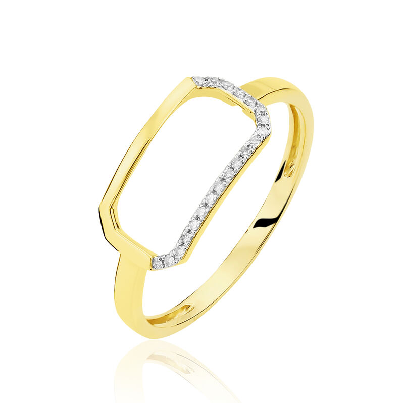 Bague Justine Or Jaune Diamant - Spannringe Damen | OROVIVO