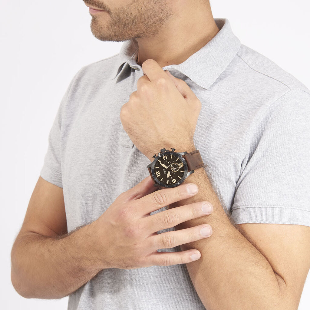 Fossil Herrenuhr Nate Chronograph JR1487 Quarz - Armbanduhren Herren | OROVIVO