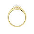 Bloom Damen Ring Gold 375 (9 Karat) Diamant Wei&szlig; 0,05 ct Kreis B 1,55 mm