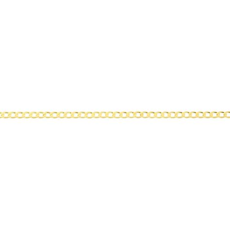 Unisex Panzerkette Facettiert Gold 375  - Halsketten Unisex | OROVIVO