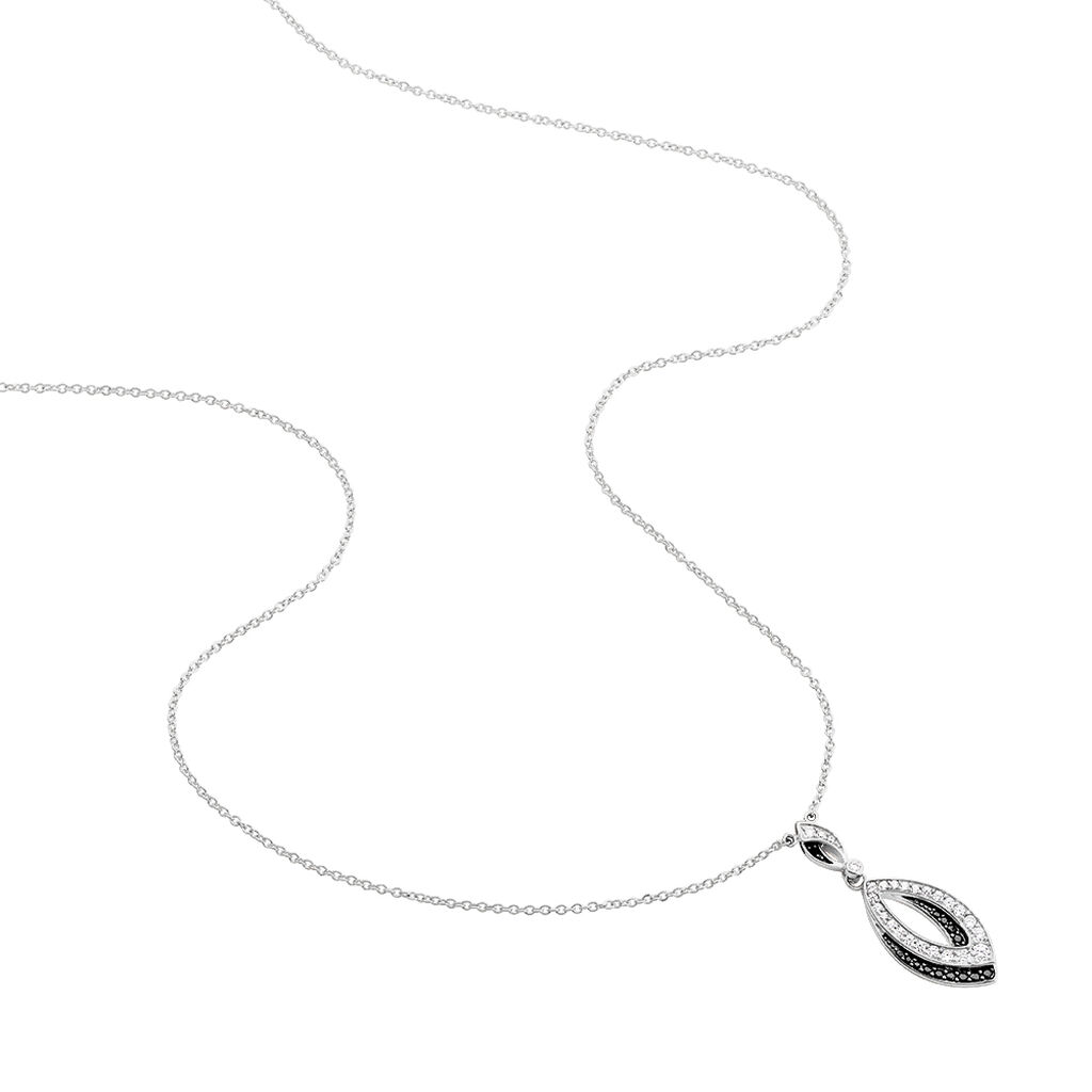 Damen Collier Silber 925 Zirkonia Mandel Liv - Halsketten Damen | OROVIVO