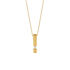 SANINA Damen Collier Gold 585 (14 Karat) Diamant Wei&szlig; 0,04 ct