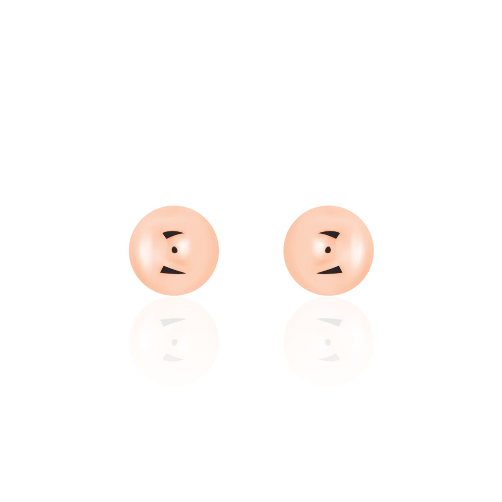 JOLIN KUGEL Damen Ohrstecker Silber rosevergoldet 925 Ball - Ohrstecker Damen | OROVIVO