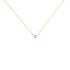 MALENA Damen Collier Vergoldet 750 Zirkonia Wei&szlig; 0,18 ct B 6 mm