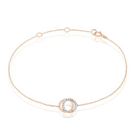 Damenarmband Gold 375 Bicolor Diamant 0,062ct - Armbänder Damen | OROVIVO