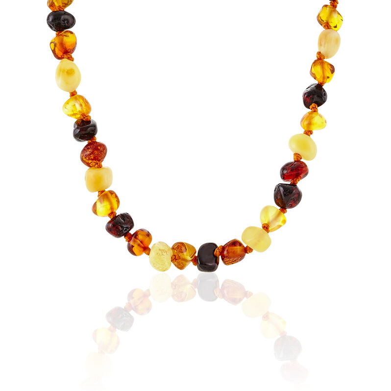 Collier Ambre Multicolore - Spannringe Kinder | OROVIVO