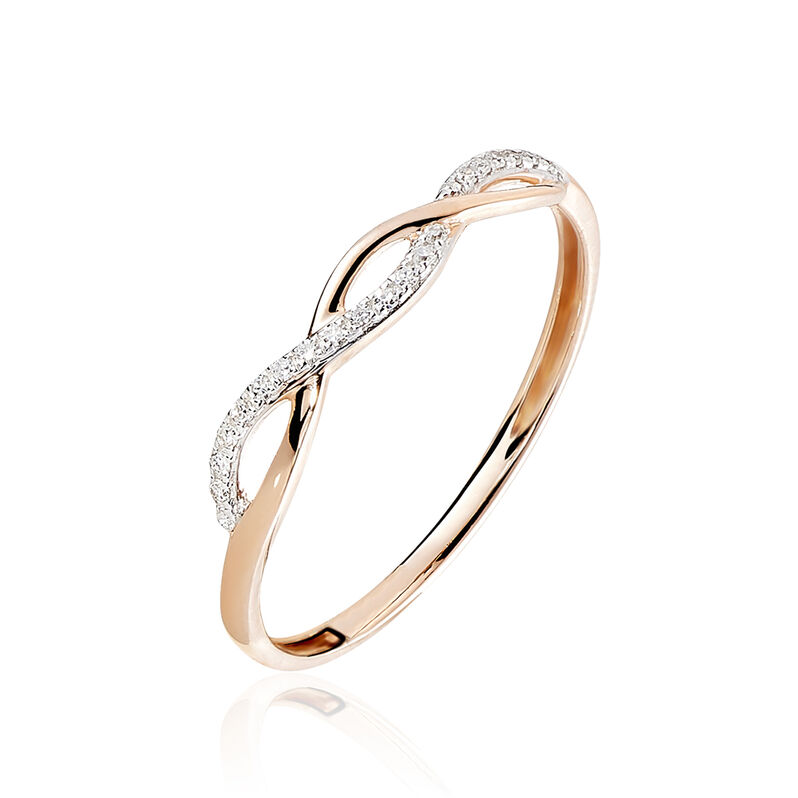 Anello Fantasia Sophia Oro Rosa Diamante - Spannringe Damen | OROVIVO