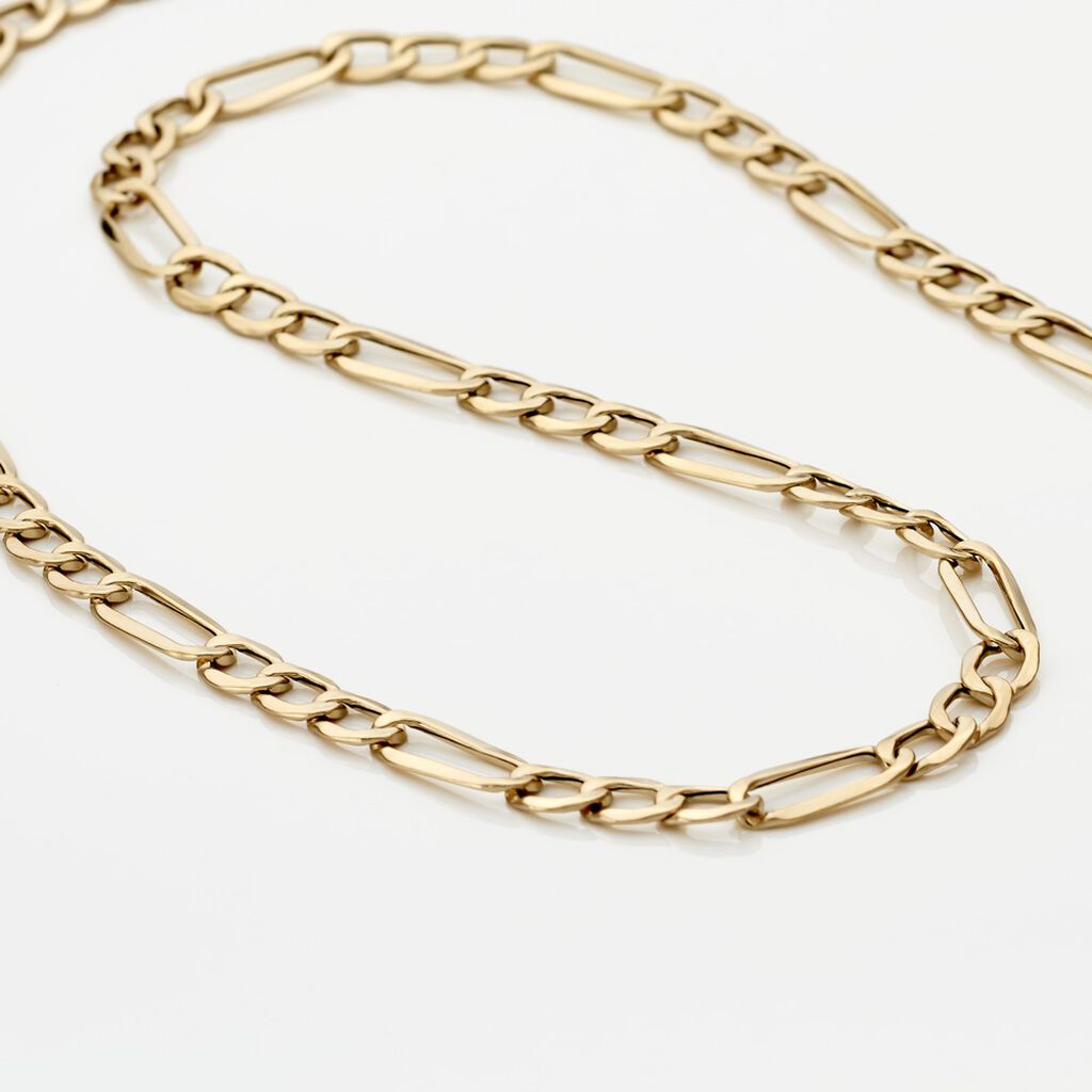 Herren Figarokette Gold 375  - Halsketten Herren | OROVIVO