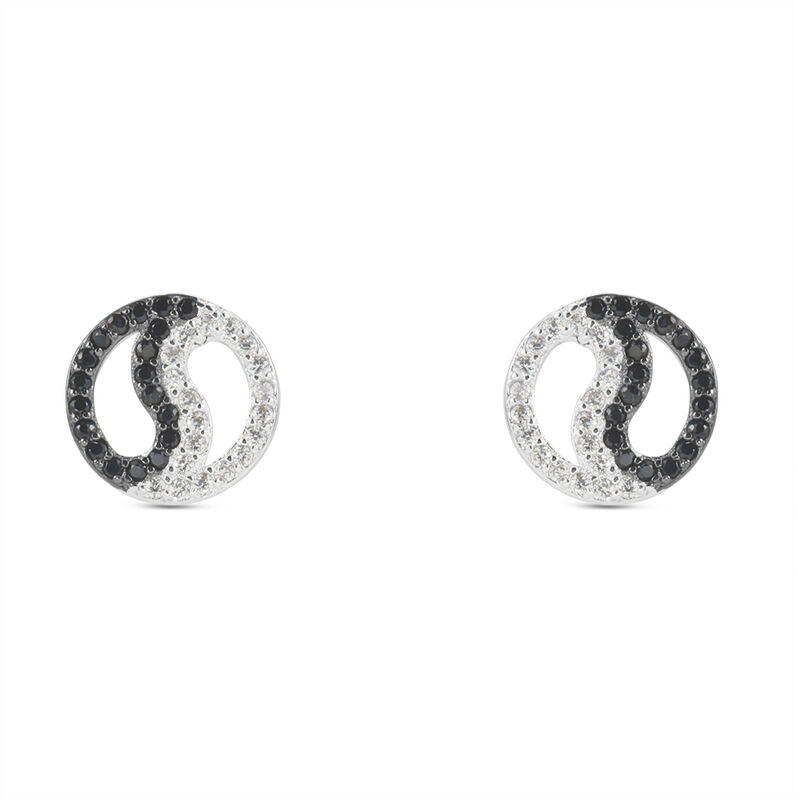Orecchini Lobo Silver Shine Argento Rodiato Cubic Zirconia - Spannringe Damen | OROVIVO