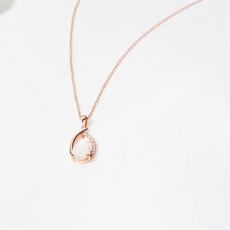 Damen Halskette Silber 925 Rosé Vergoldet - Halsketten  | OROVIVO