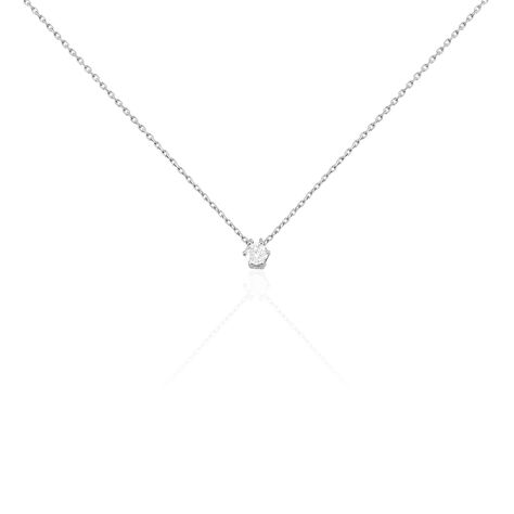 Damen Collier Weißgold 375 Diamant 0,2ct Rome 45cm - Halsketten Damen | OROVIVO