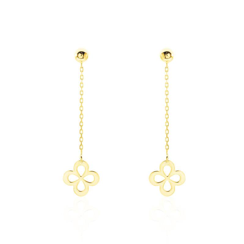 Boucles D'oreilles Pendantes Charlayne Or Jaune - Spannringe Damen | OROVIVO